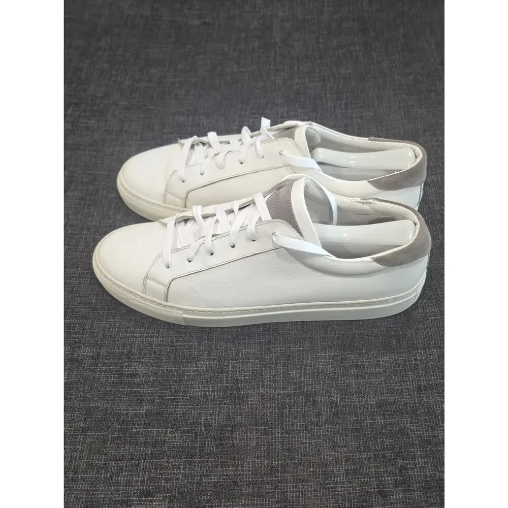 To Boot New York Sierra White Leather Sneakers Men's 9-9.5 Made In Italy